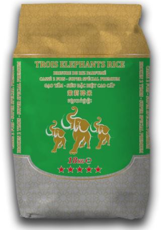 Brisure De Riz Parfume Casse 2 Fois 18kg - TROIS ELEPHANTS