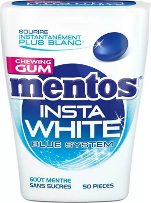 Жевательная резинка White Blue Goût Menthe X50 75г - MENTOS