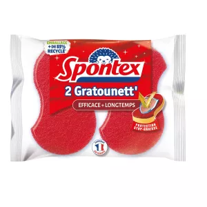 Eponge à Récurer Efficacité Longue Durée X2 - Spontex