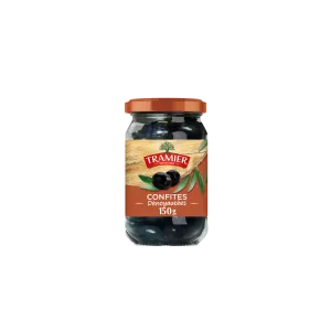 Olives Noires Dénoyautées Confites, 150g - TRAMIER