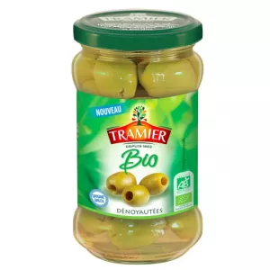 Organic Nudding Green Olives 130G - TRAMIER