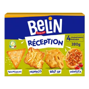 Biscuits Apéritifs Crackers Assortiment Réception 380g - Belin