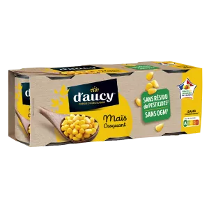कीटनाशक अवशेषों के बिना मकई; 3X140 ग्राम -  D'AUCY