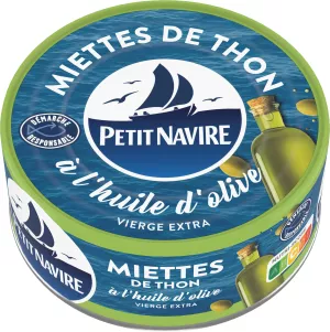 Briciole di tonno con olio extra vergine di oliva, 104G - PETIT NAVIRE
