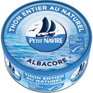Thon entier naturel albacore MSC 112g- PETIT NAVIRE