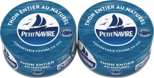 Thon Albacore Naturel, 2X112g - PETIT NAVIRE