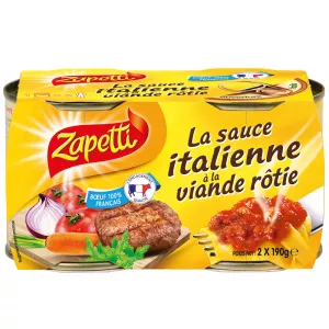 Sauce italienne viande rôtie 2x190g - ZAPETTI