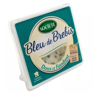 Fromage Bleu De Brebis Doux et Fondant 110g - SOCIETE