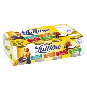 Yoghurt 4 Smaken 8x125g - La LaitiÈre