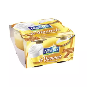 Liégeois vanille sur lit de caramel le viennois 4x100g - NESTLÉ
