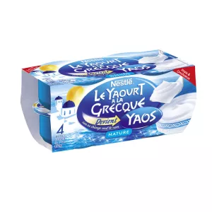 Yaourt nature à la grecque 4x150g - YAOS