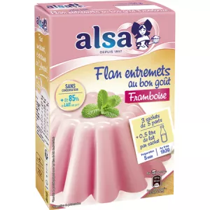 150g Prepa Flan Framboise Alsa