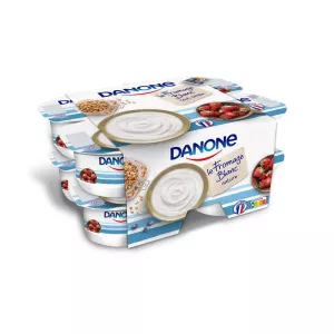 自然ホワイトチーズ8x100g - Danone