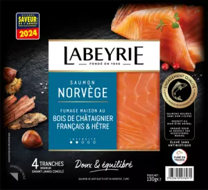 Saumon Norvège Fumage Bois Châtaignier Français & Hêtre x4 - LABEYRIE