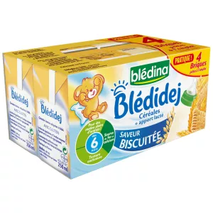 Bledidej Keksgeschmack 6 Monate 4x250ml - BLEDINA