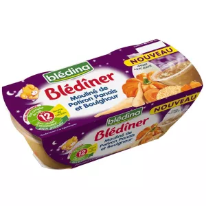 Pots potiron/panais/ boulghour dès 12mois 2x200g - BLEDINA