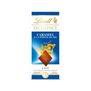 Excellence Lait Croquant Caramel à La Pointe De Sel Tablette 100 G - LINDT