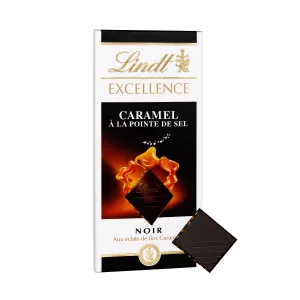 Excellence Noir Caramel à La Pointe De Fleur De Sel Tablette 100 G - LINDT