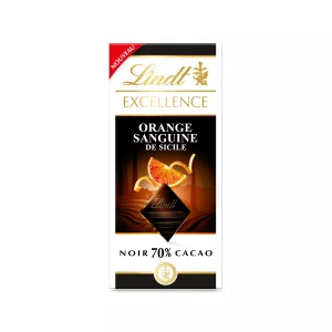 Excellence Noir 70% Cacao  Orange Sanguine De Sicile Tablette 100 G - LINDT