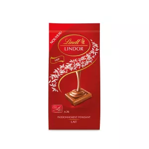 188g Sachet Carres Lindor Lait