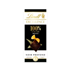 Ubora mweusi 100% Cocoa machungwa kibao 50 g - LINDT