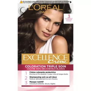 Coloration Cheveux 3 Châtain Foncé excellence - L'OREAL
