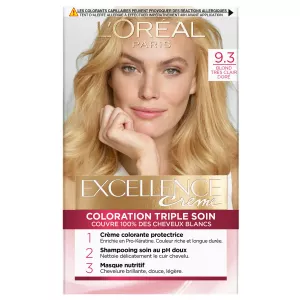 Coloration Cheveux 9.3 Blond Très Clair Doré excellence - L'OREAL