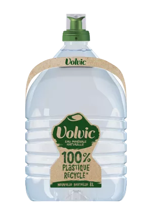 Eau minérale naturelle plate en bidon de 8L - VOLVIC