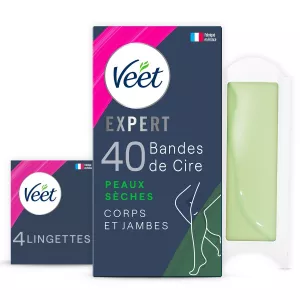 专业脱毛蜡去除身体和腿部干性皮肤持久脱毛 - VEET