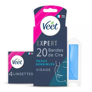 专家面部蜡去除敏感皮肤持久脱毛 - VEET