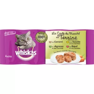 4 种肉猫砂锅 4x400g - WHISKAS
