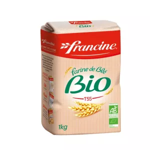 Farine de blé T55 BIO 1kg - FRANCINE