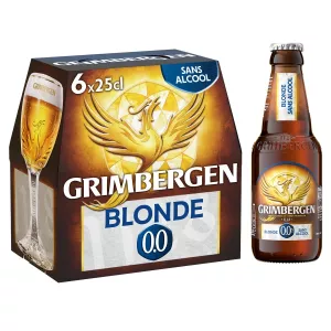ノンアルコールブロンドビール、25cl×6本 - GRIMBERGEN