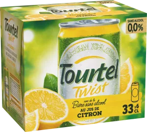 Bière Sans Alcool Citron,6x33cl - TOURTEL