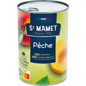 Fruits au sirop pêches 275g -  ST MAMET