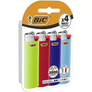 Bic Maxi Briquets A Pierre X4