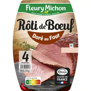 Roti de carne de res, 4 rebanadas 120 g - FLEURY MICHON