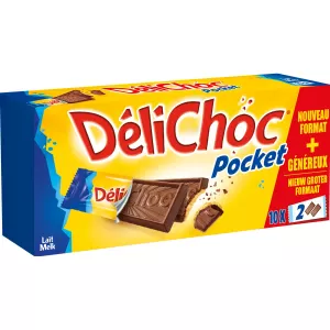 Biscoitos de Chocolate ao Leite 250g - Delichoc