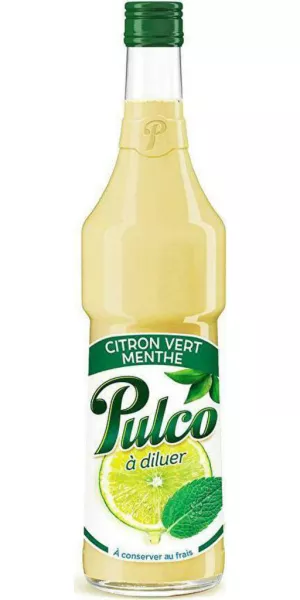 Boisson concentrée à diluer au citron vert et menthe 6x70cl - PULCO