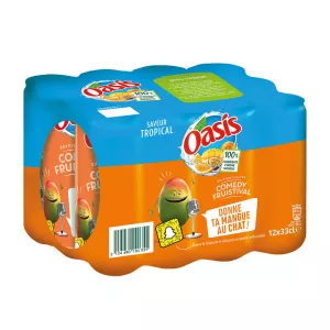 Boisson aux fruits tropical 12x33cl - OASIS
