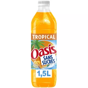 Bevanda alla frutta senza zuccheri tropicali 1.5L -oasis