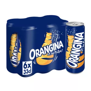 果肉入りオレンジソーダ 6x33cl - ORANGINA