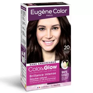 Coloration Capillaire 20 Chatain Fonce Color&Glow - EUGENE COLOR