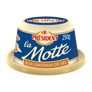 La motte  beurre cristaux de sel 250g - PRESIDENT