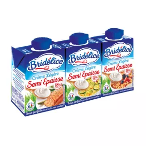 Semi-thick light cream 18% mg - BRIDÉLICE