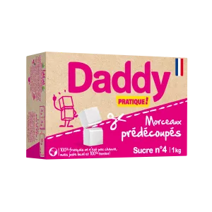 Sucre Blanc En Morceaux N°4 1kg - DADDY