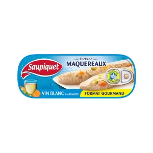 Filets maquereaux muscadet et aromates 235g - Saupiquet