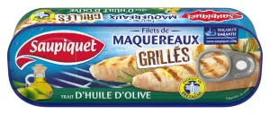 Filets de maquereaux grillés à l'huile d'olive 120g - SAUPIQUET