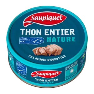 Thon Entier Naturel, 140g - SAUPIQUET