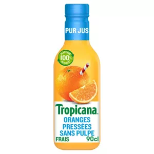 TPP ya machungwa bila kunde pet 90c - TROPICANA